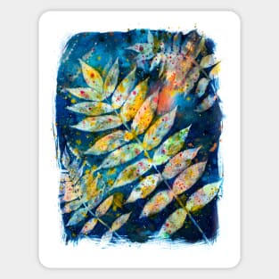 Botanical cyanotype 2 Sticker